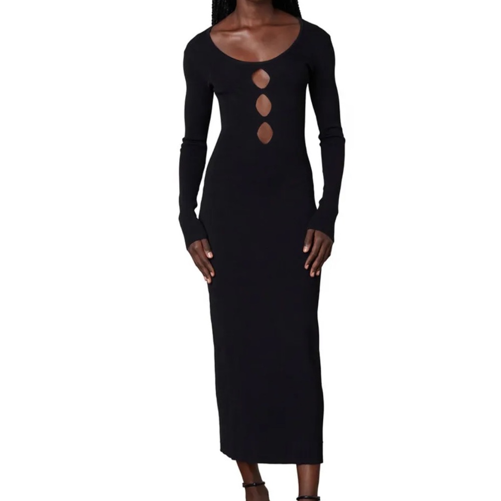 NIA Demi-Cutout ribbed dress- Size XS